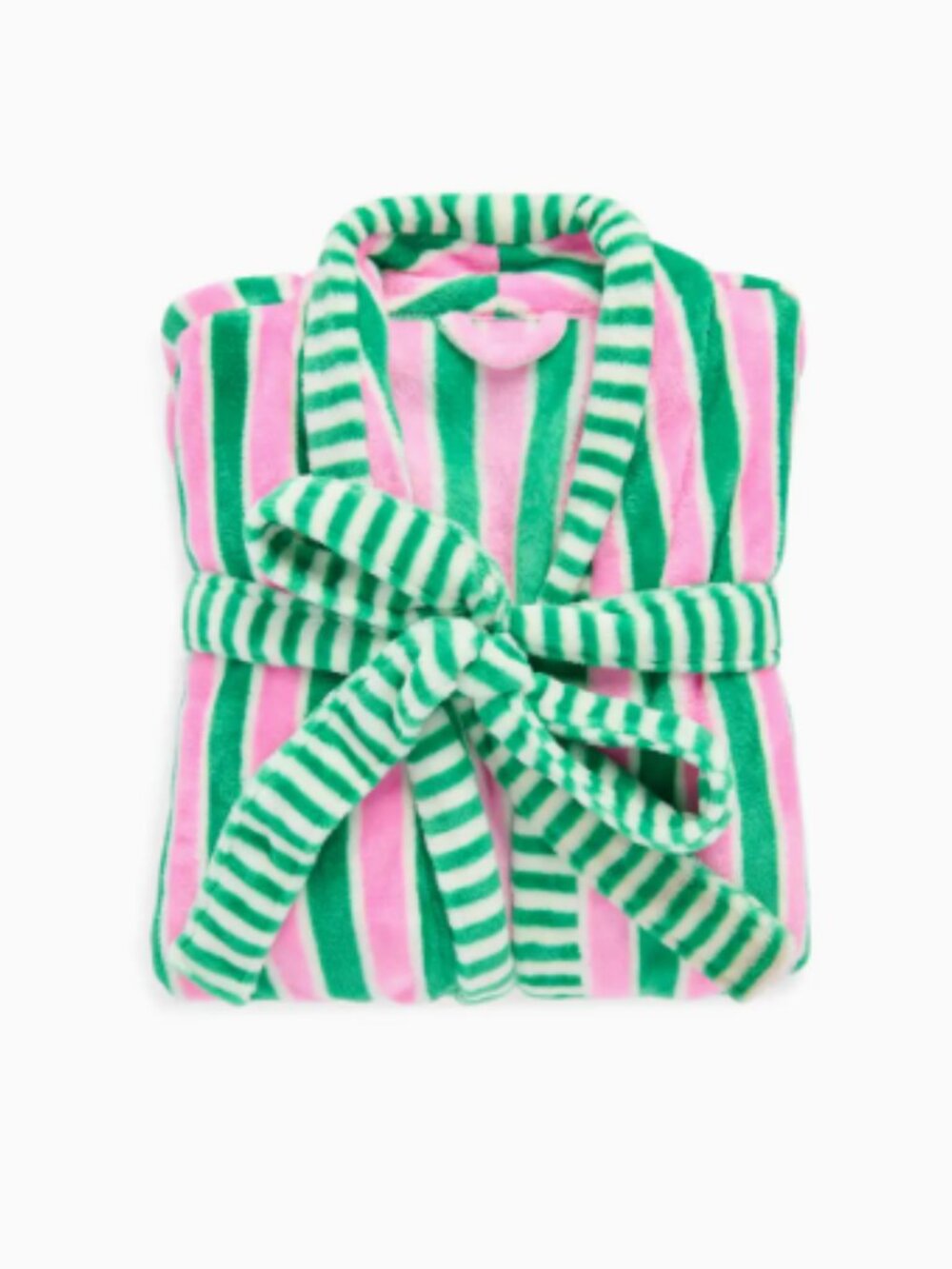 Pink and Green Striped Robe - Picture 3 of 4